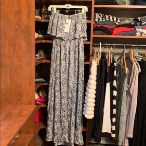 Yidarton summer strapless maxi long dress. Size L